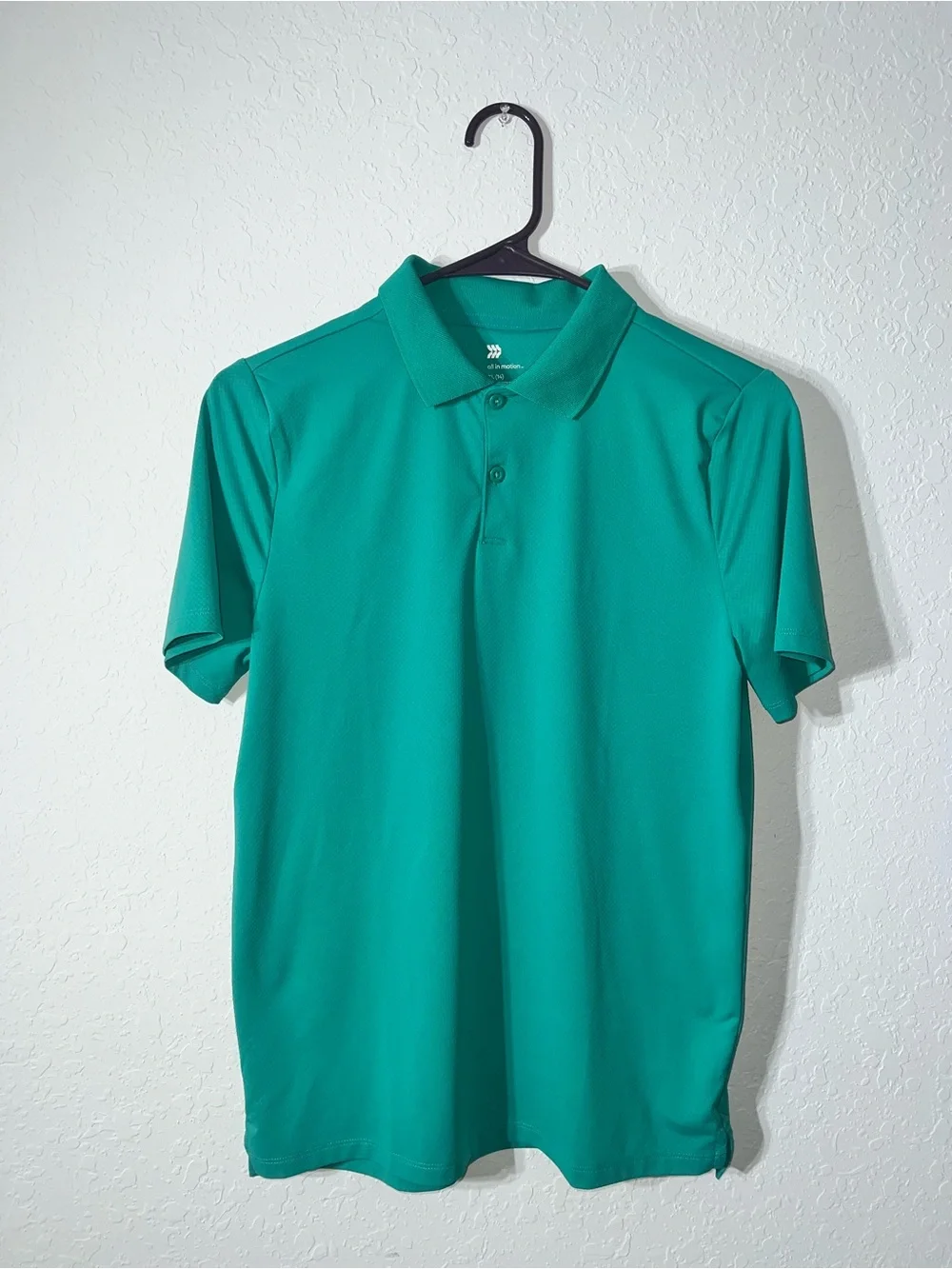 all in motion Teal Green Performance Polo